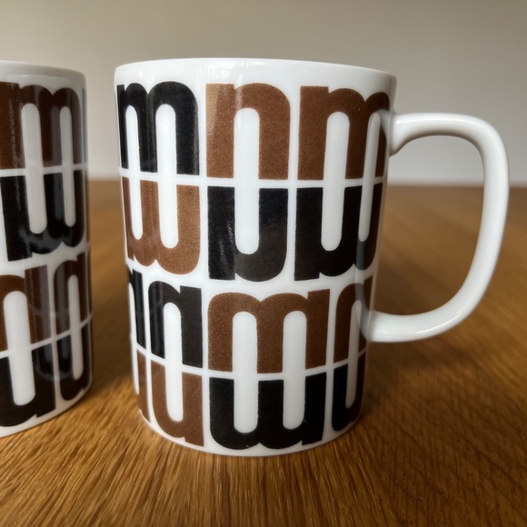 Lot of 8 Vintage 70's Fitz & Floyd Neiman Marcus Coffee Mug Cup Logo Helvetica - Picture 9 of 15